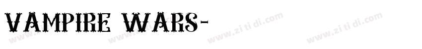 Vampire Wars字体转换